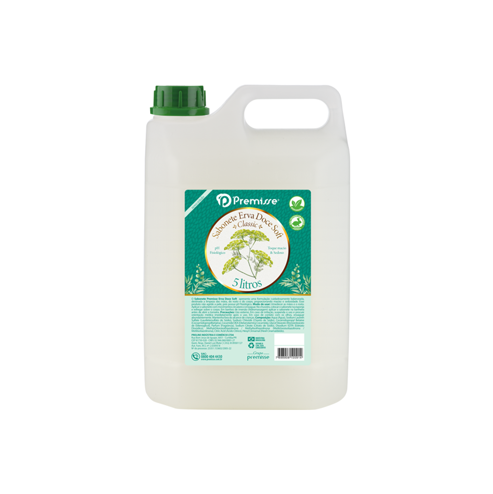 Sabonete Líquido Premisse Erva Doce Soft 5L