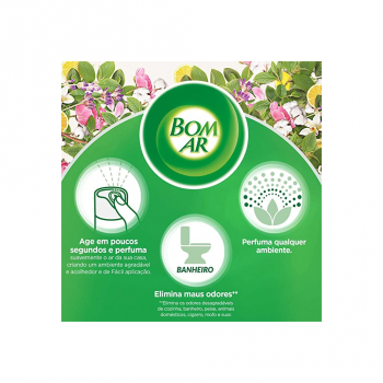 Aromatizador Aerossol Bom 360ml Ar Lavanda