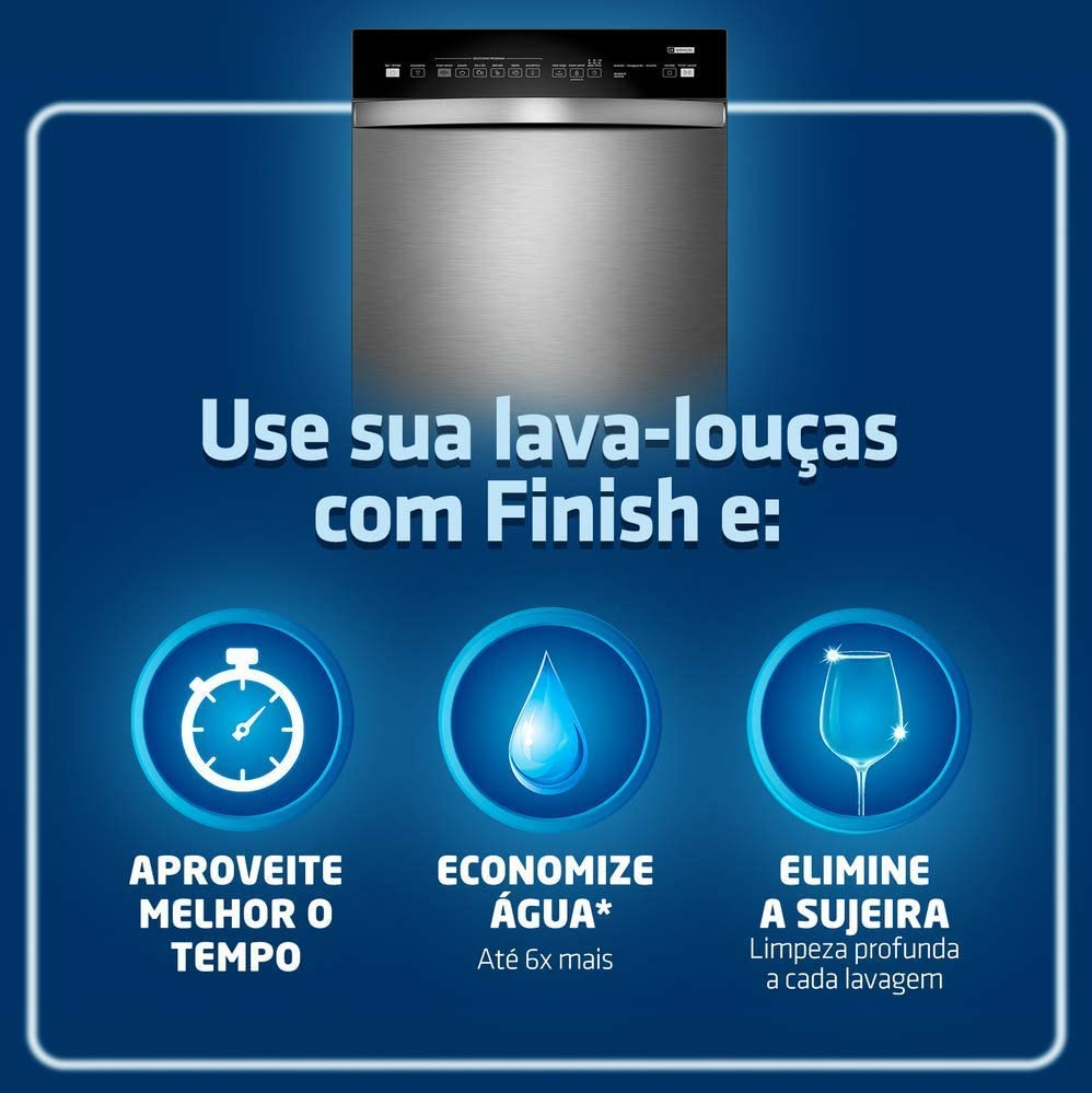 Detergente para Máquina de Lavar Louça em Pó Finish 450g