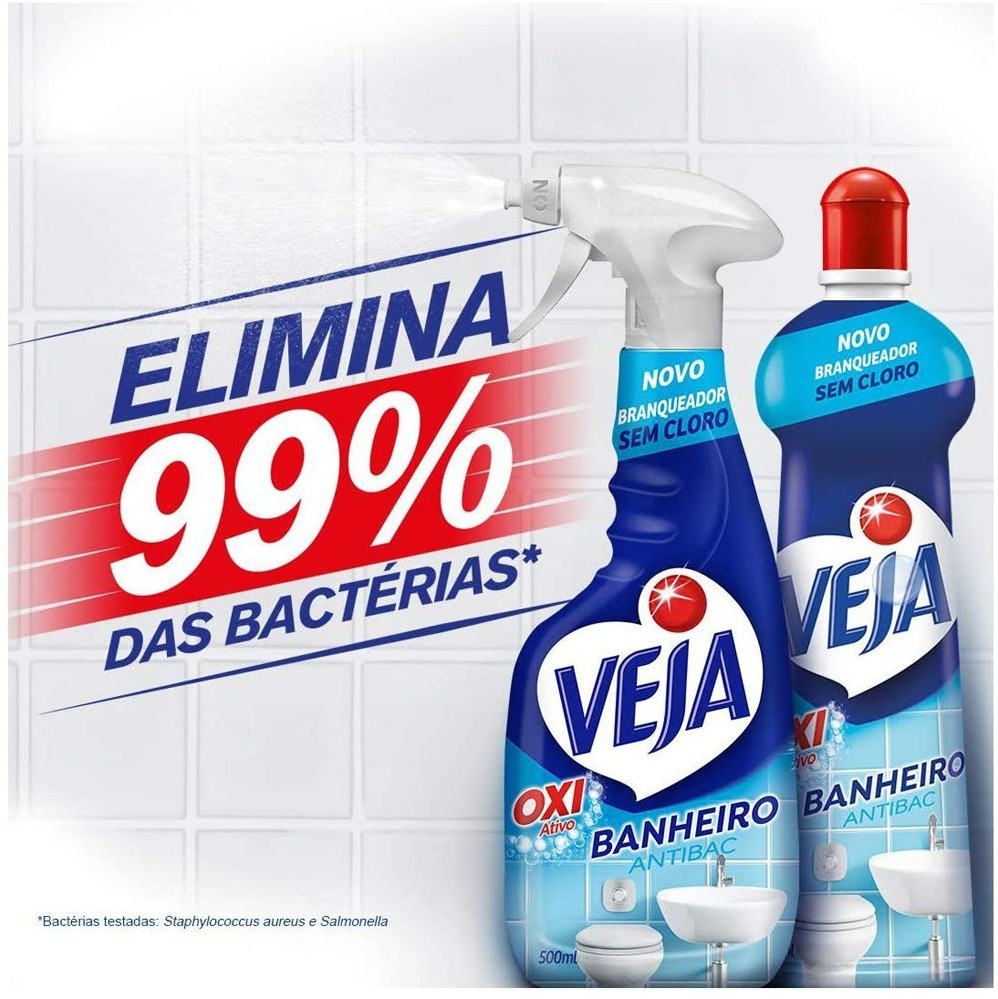 Limpador Banheiro Veja Antibac Oxi Ativo 500mL Squeeze
