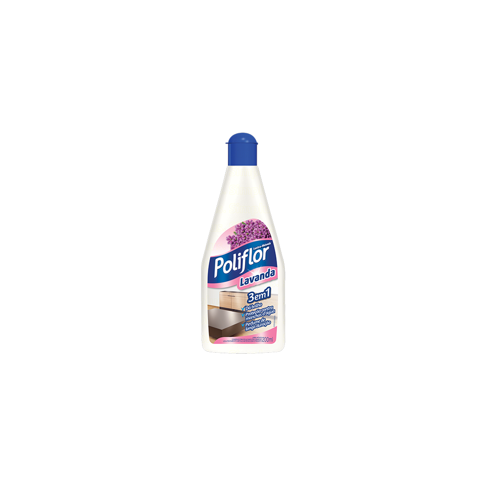 Lustra Móveis Poliflor Lavanda 200mL