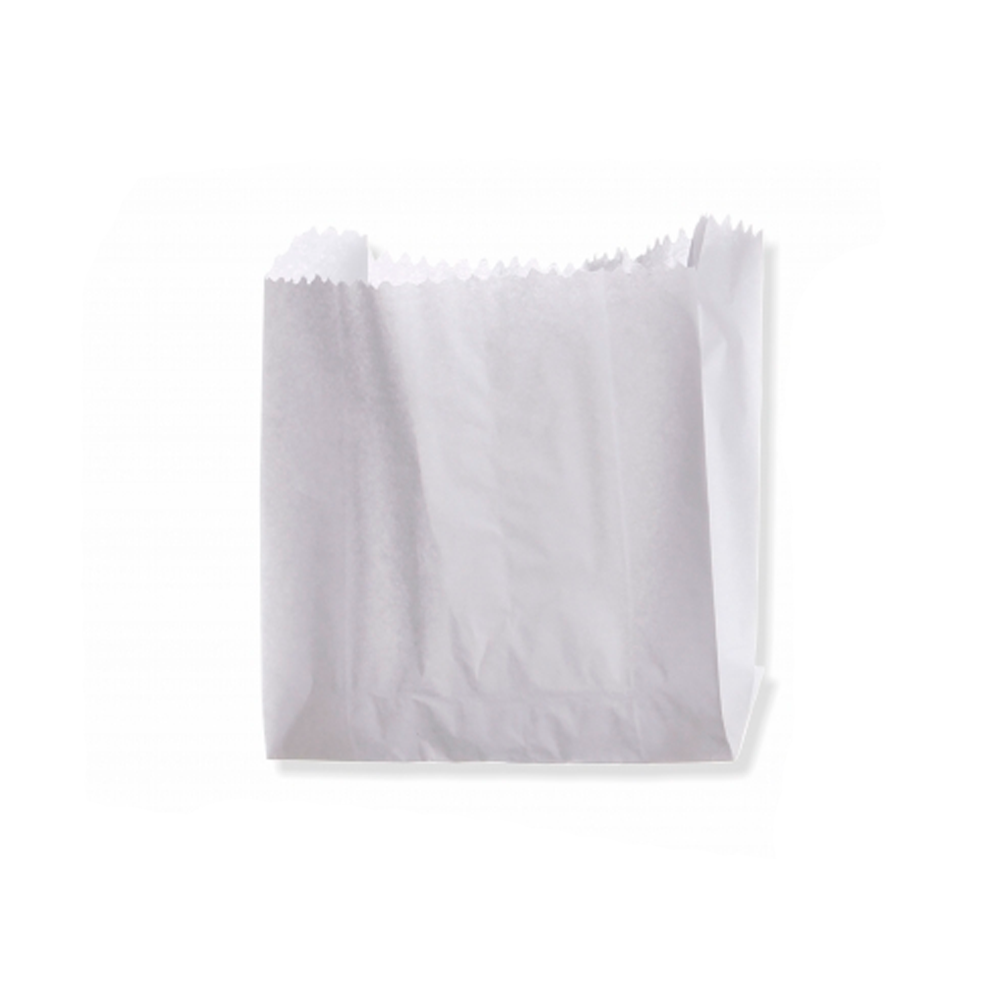 Saco de Papel Mono Hamburgão Branco com 500 unid. Embalebem 