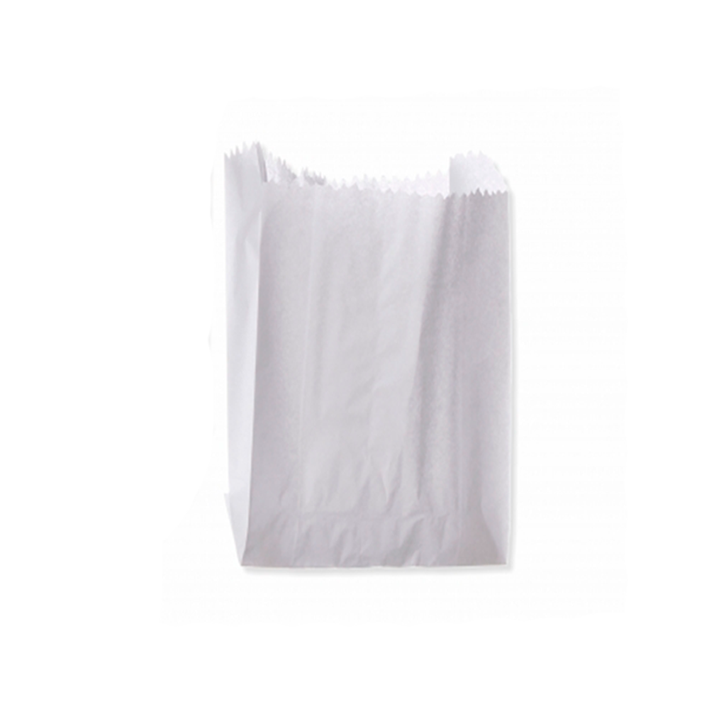 Saco de Papel Mono Hamburguer Branco com 500 unid. Embalebem 