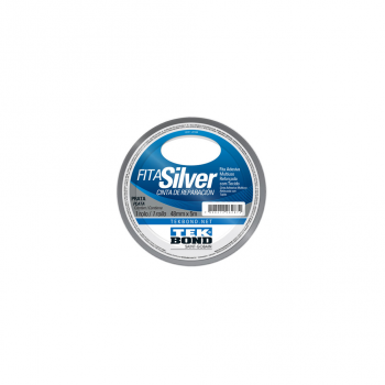 Fita Adesiva Silver Tape Prata Tekbond 48mm x 5m 
