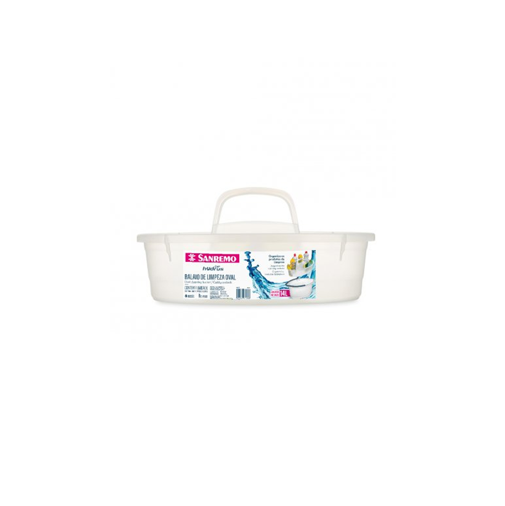 Balaio de Limpeza Sanremo 14L Cristal