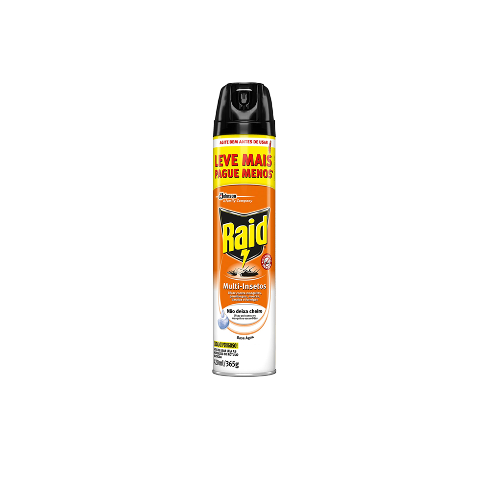Inseticida Aerossol Raid Multi Insetos Base Água 420mL