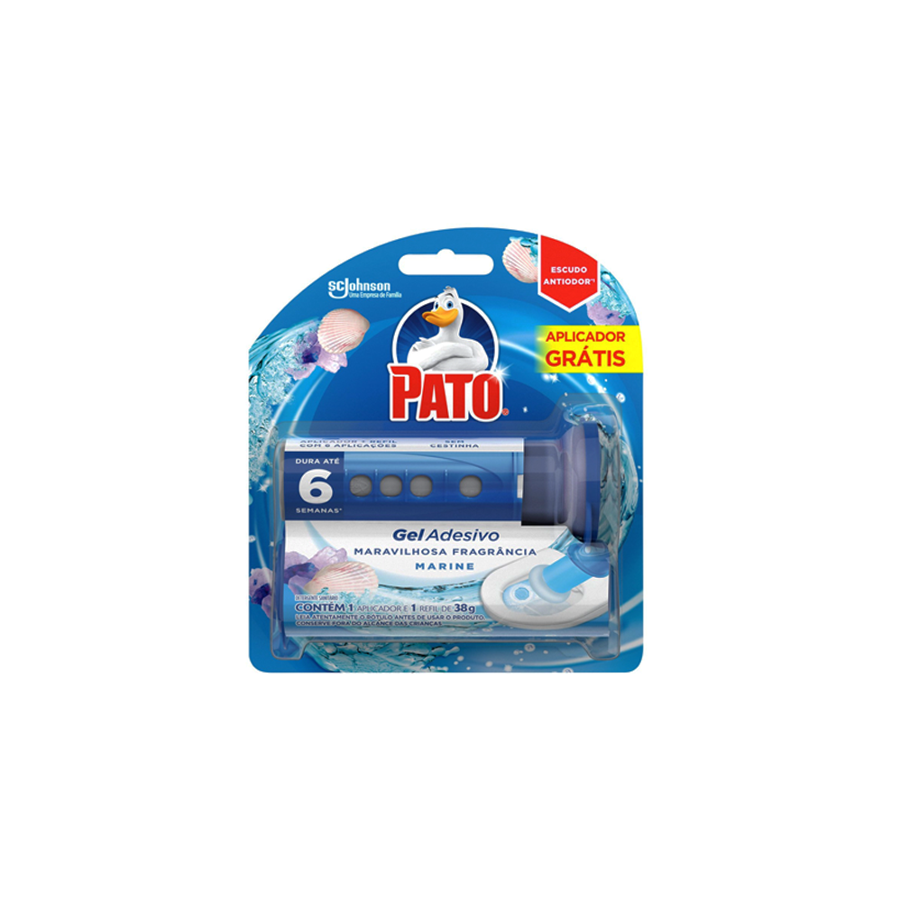 Gel Adesivo Sanitário Pato Marine Refil de 38g + GRÁTIS 1 Aplicador