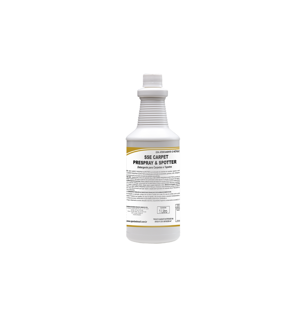 Removedor de Manchas em Tecidos SSE Carpet Prespray & Spotter Spartan 1L