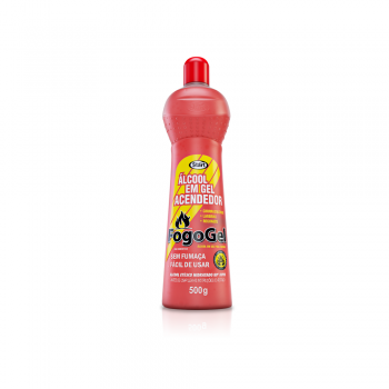 Álcool em Gel 80% Acendedor 500ml Fogo Gel Start 