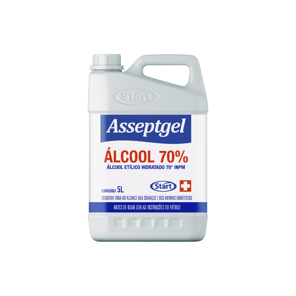 Álcool em Gel 70% Asseptgel Start 4,3Kg