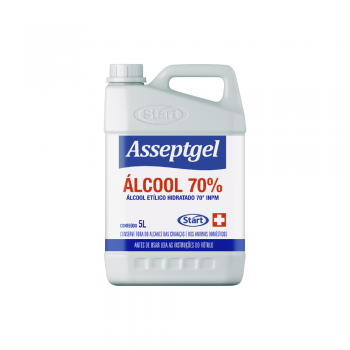 Álcool em Gel 70% Asseptgel Start 4,3Kg