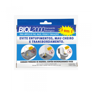 Limpa Fossa, Ralo e Caixa de Gordura BIOL2000 60g