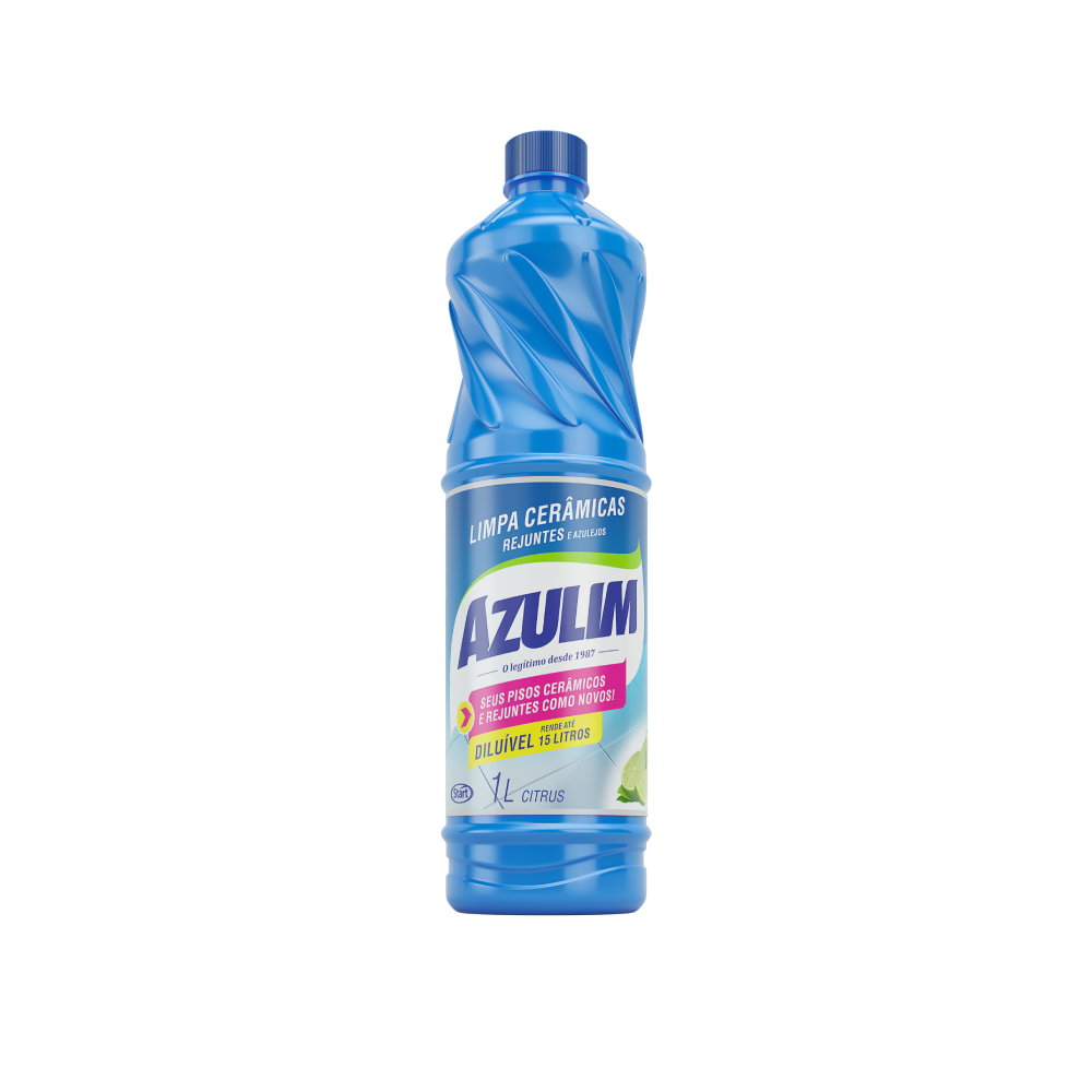Limpador de Piso Cerâmico e Azulejo Azulim 1L Citrus