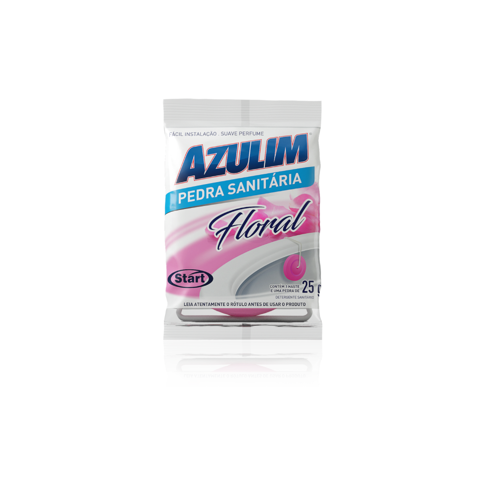 Pedra Sanitária Azulim Floral 25g