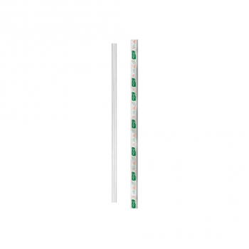 Canudo Biodegradável Shake Strawplast 8mm com 100 unid.