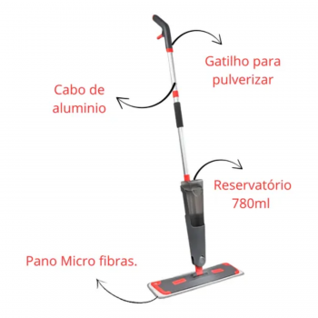 Mop Spray Microfibra com Reservatório Superpro