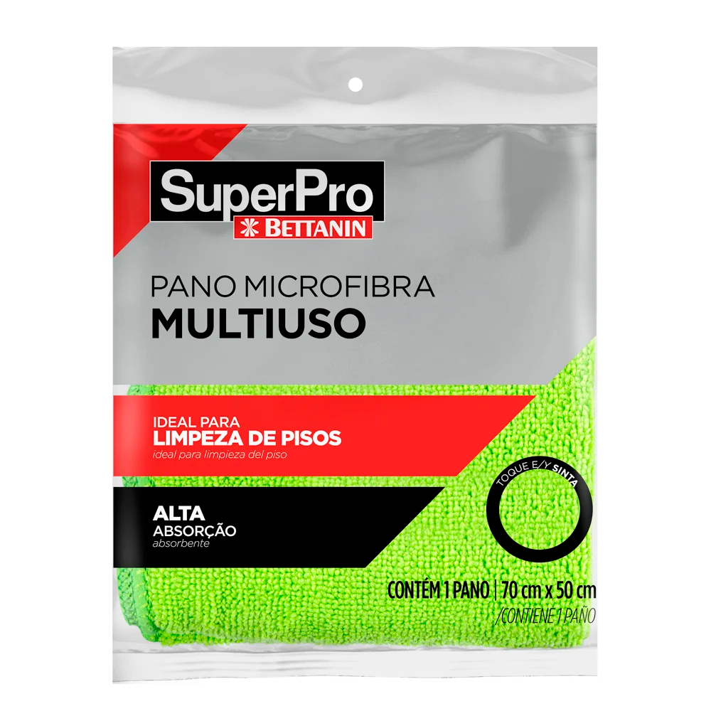 Pano de Microfibra 50x70cm SuperPro Verde