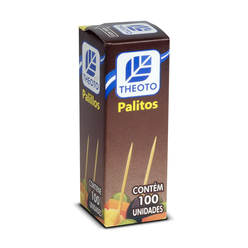Palito de Dente Theoto com 100 unid.