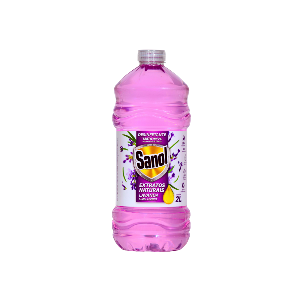 Desinfetante Sanol Extratos Naturais Lavanda e Melaleuca 2L