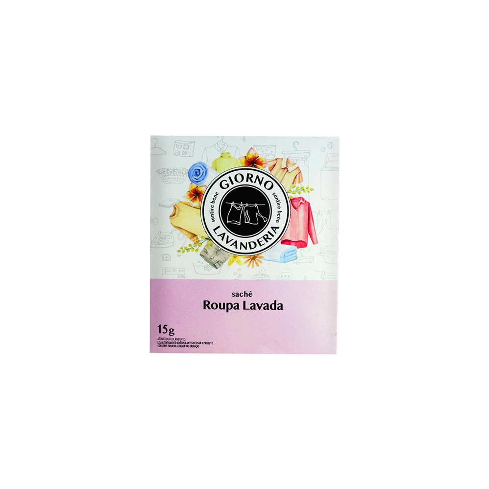 Sachê Aromatizador Giorno Roupa Lavada 15g