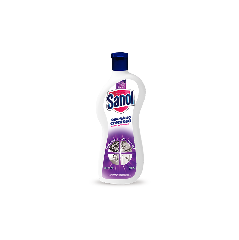 Sapólio Cremoso Sanol Lavanda 500mL