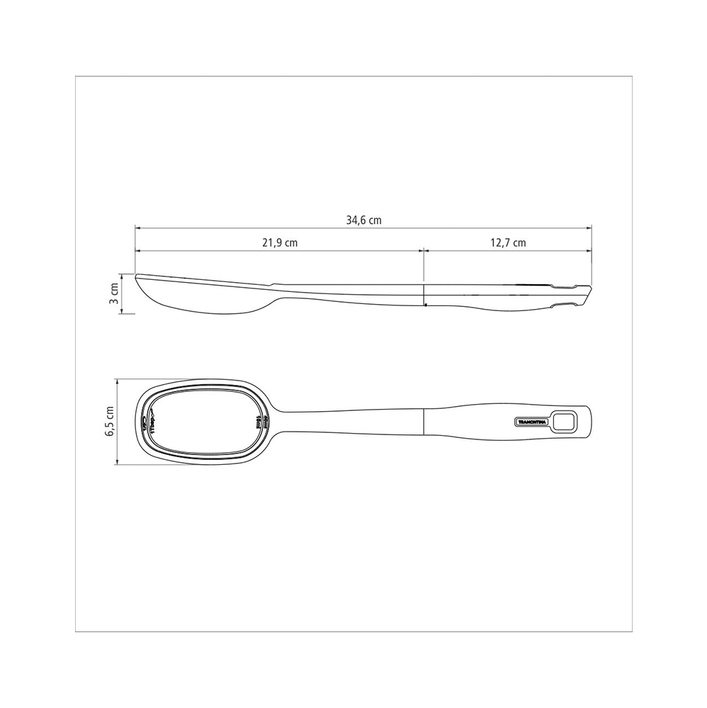 Colher para Servir de Nylon Tramontina Verano com Cabo Polipropileno