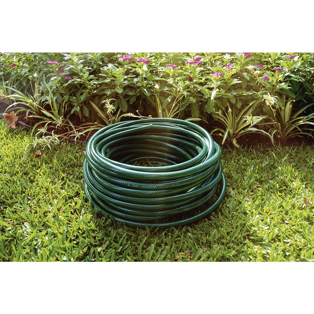 Mangueira para Jardim 1/2" com Engates Tramontina Flex Verde 15 metros
