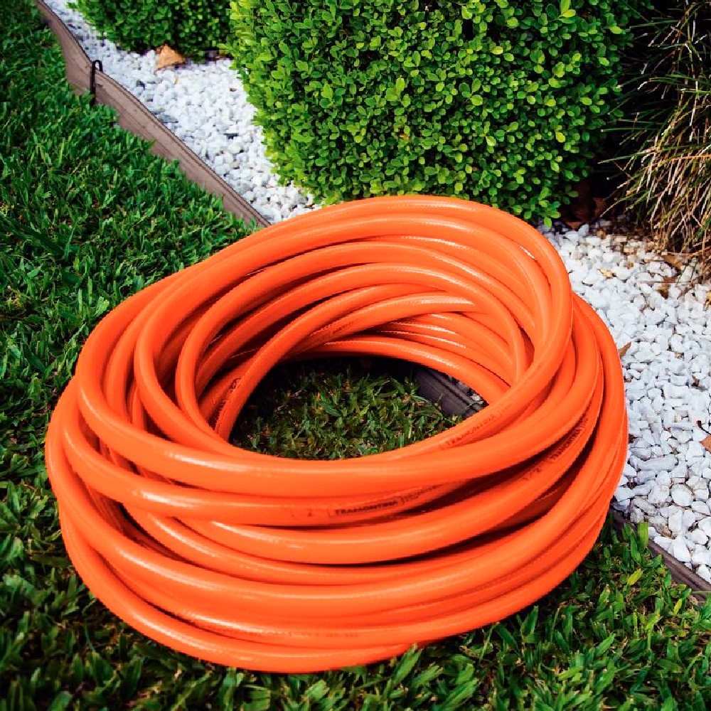 Mangueira para Jardim 1/2" com Engates Tramontina Laranja 25 metros
