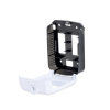 Dispenser para Absorvente Trilha Elisa ABS Branco e Preto