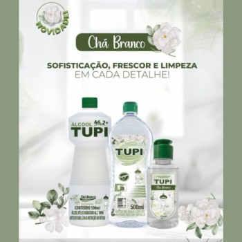 Álcool Líquido 46% Tupi 500mL Chá Branco
