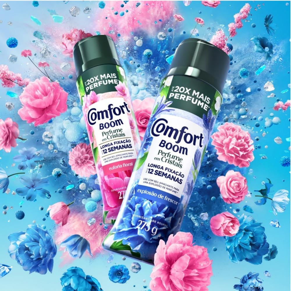 Odorizante de Roupas Comfort Boom Euforia Floral 275g