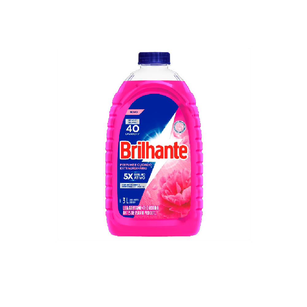 Lava Roupas Líquido Brilhante Perfume e Cuidado Extraordinario 3L
