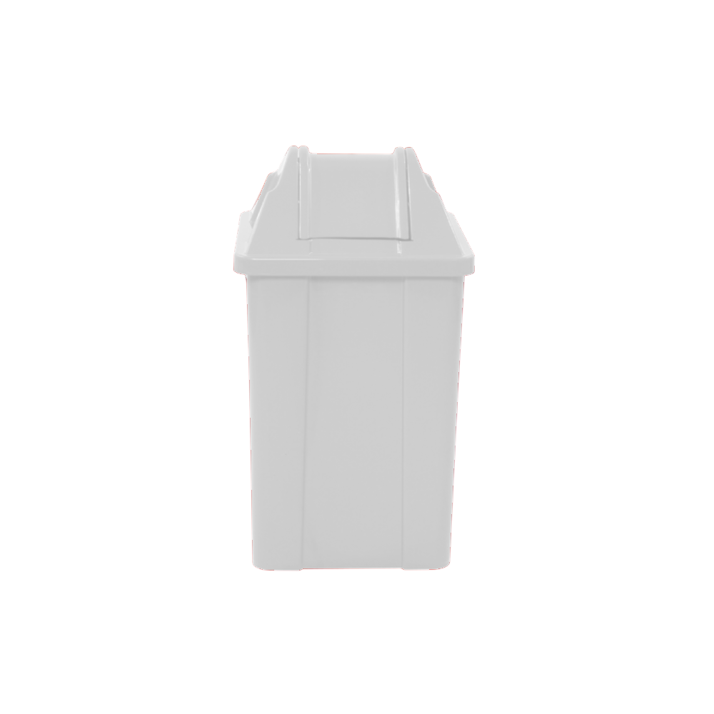 Lixeira com Tampa Basculante 25L JSN Quadrada - Branco