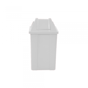 Lixeira com Tampa Basculante 25L JSN Quadrada - Branco