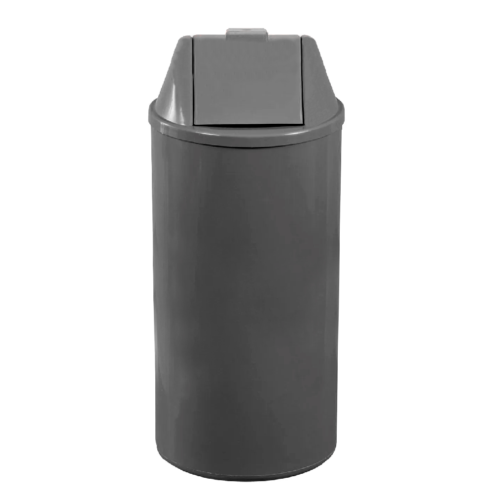 Lixeira com Tampa Basculante 22L JSN - Cinza