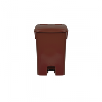 Lixeira com Pedal 100L Bralimpia - Marrom