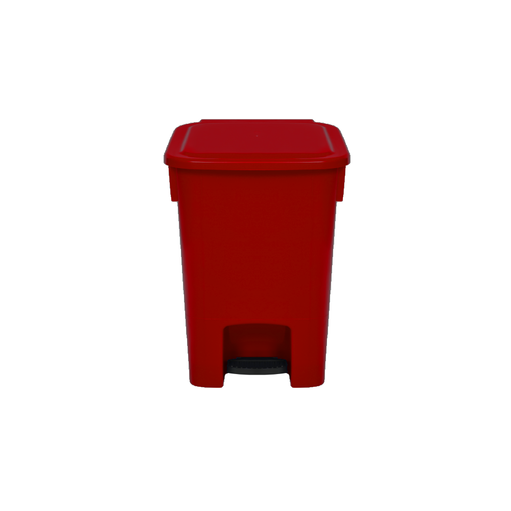 Lixeira com Pedal 15L Bralimpia - Vermelha