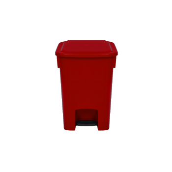 Lixeira com Pedal 15L Bralimpia - Vermelha