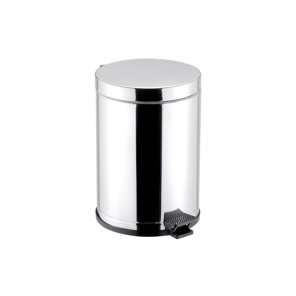 Lixeira Inox com Pedal 10,5L Viel com Tampa Inox