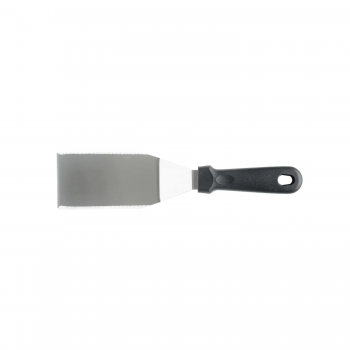 Espátula Curva Profissional Inox Cabo Polipropileno Preto 29,5x7cm Weck