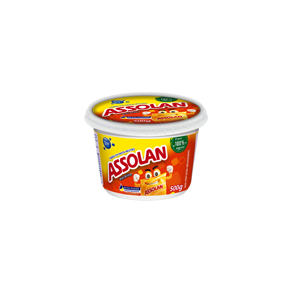 Sabão em Pasta Neutro Assolan Atol 500g