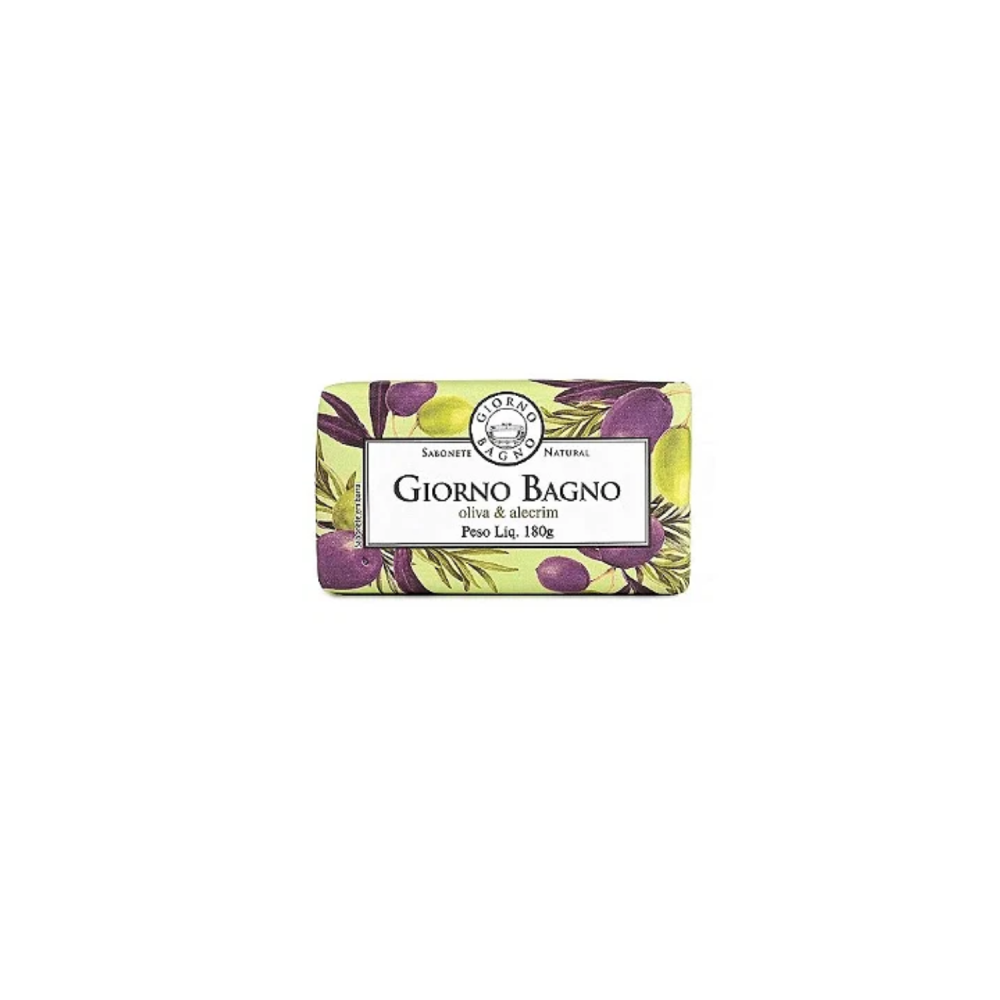 Sabonete Barra Giorno Bagno Oliva e Alecrim 180g