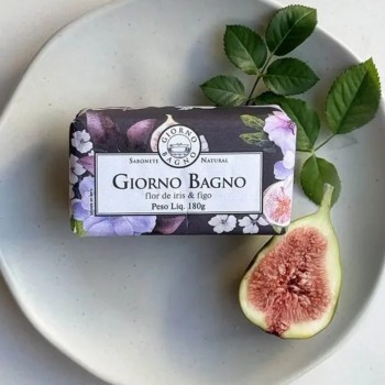 Sabonete Barra Giorno Bagno Flor de Íris e Figo 180g