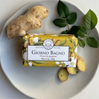 Sabonete Barra Giorno Bagno Flores de Gengibre 180g