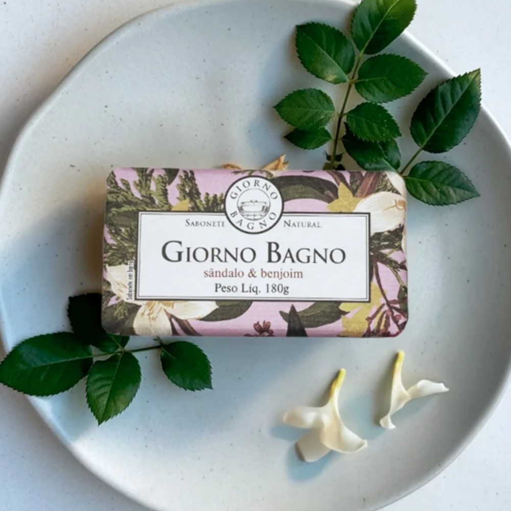 Sabonete Barra Giorno Bagno Sândalo e Benjoim 180g