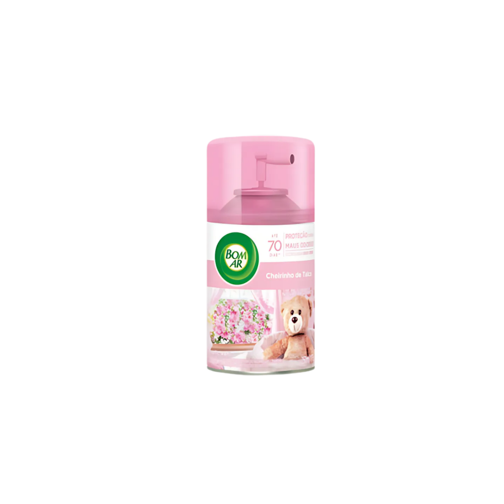 Aromatizador Spray Automático Bom Ar Freshmatic Cheirinho de Talco 250mL Refil