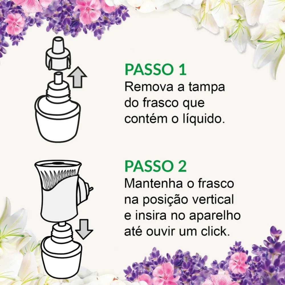 Difusor Elétrico Bom Ar Lavanda e Gerânio Aparelho + Refil 16mL 