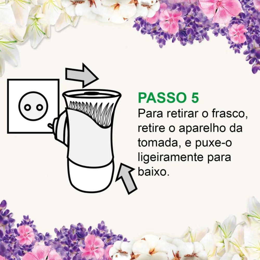 Difusor Elétrico Bom Ar Lavanda e Gerânio Aparelho + Refil 16mL 