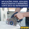 Disco de Corte Diamantado Liso Contínuo Irwin 110mmx20mm 
