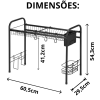 Escorredor de Louças Suspenso Rack 1 Arthi Black